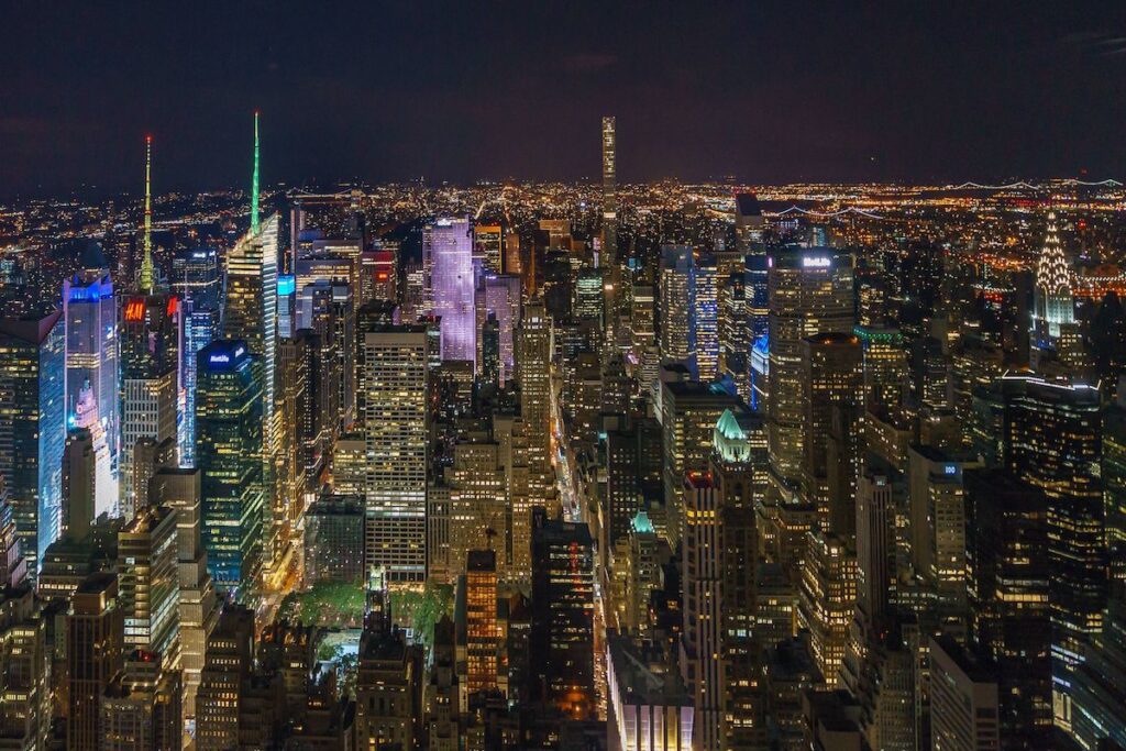 View from the top of the Empire State Building